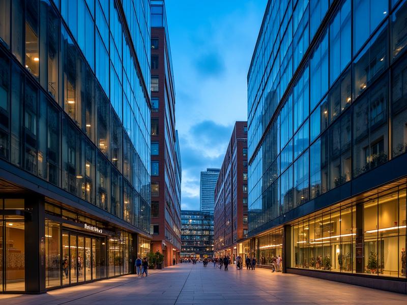 Modern office in Spinningfields, Manchester