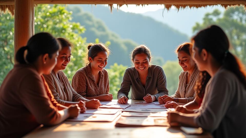 Artisans collaborating in a community workshop hub