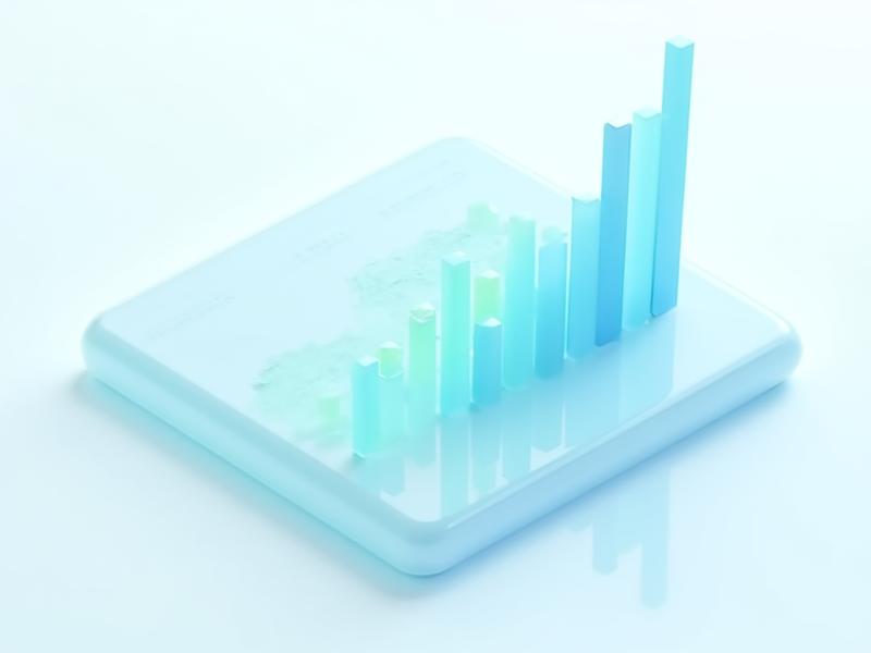 Clean modern analytics dashboard showing growth metrics for international exports